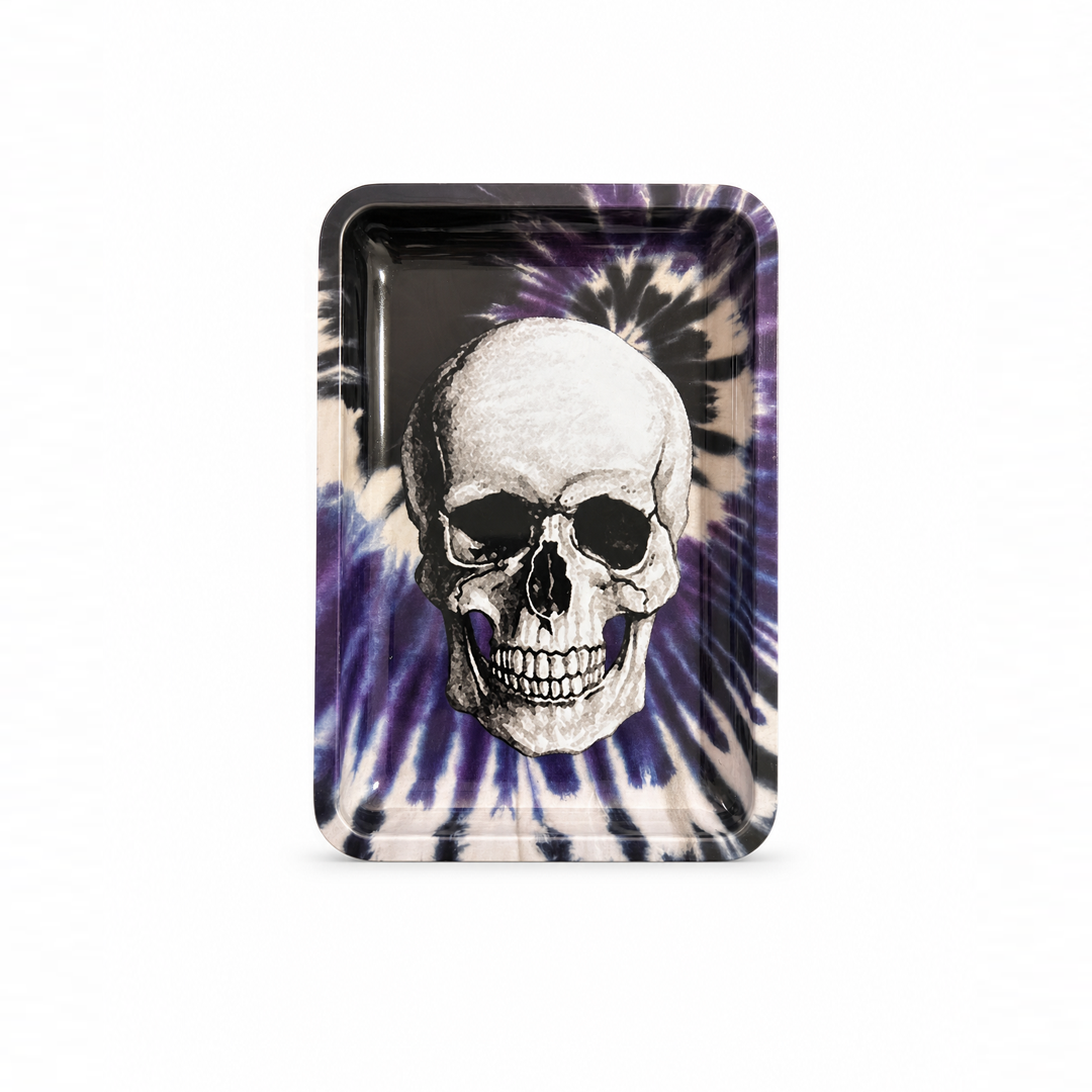 Bandeja de Metal Caveira Tie Dye