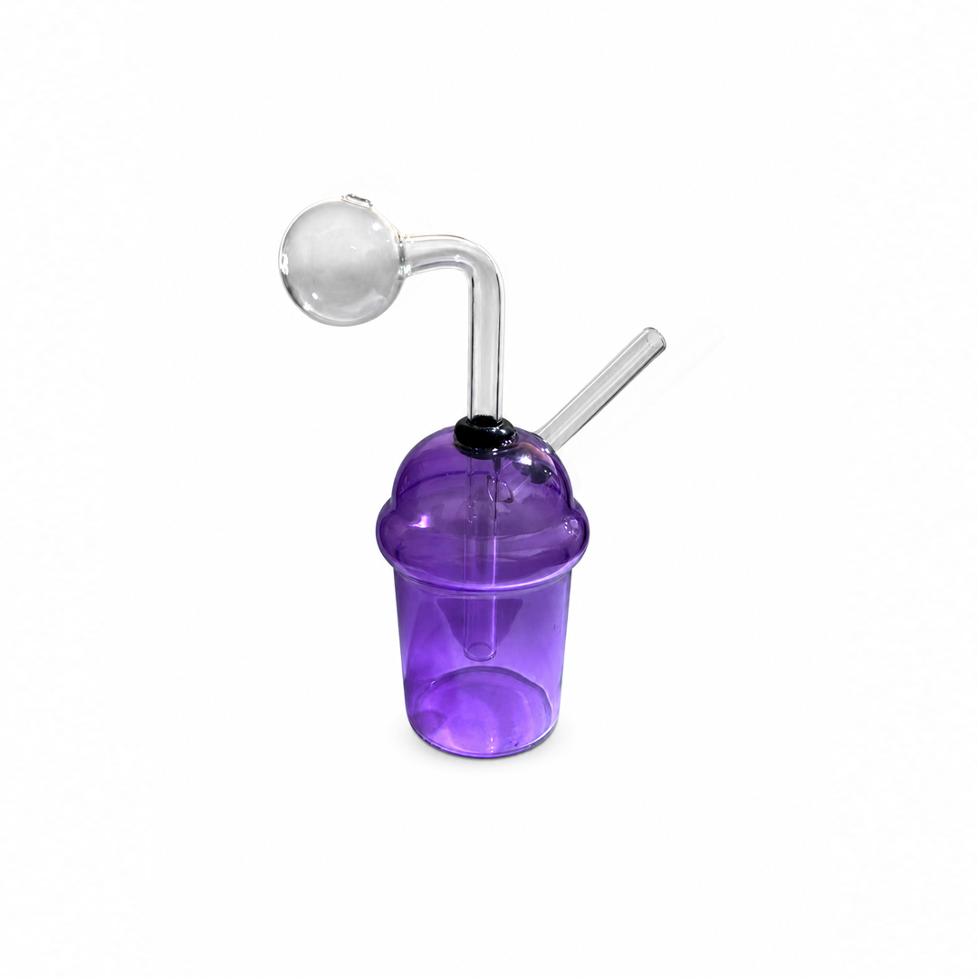 Bong de Vidro P/ Dab Abduzido Milk Shake 13CM