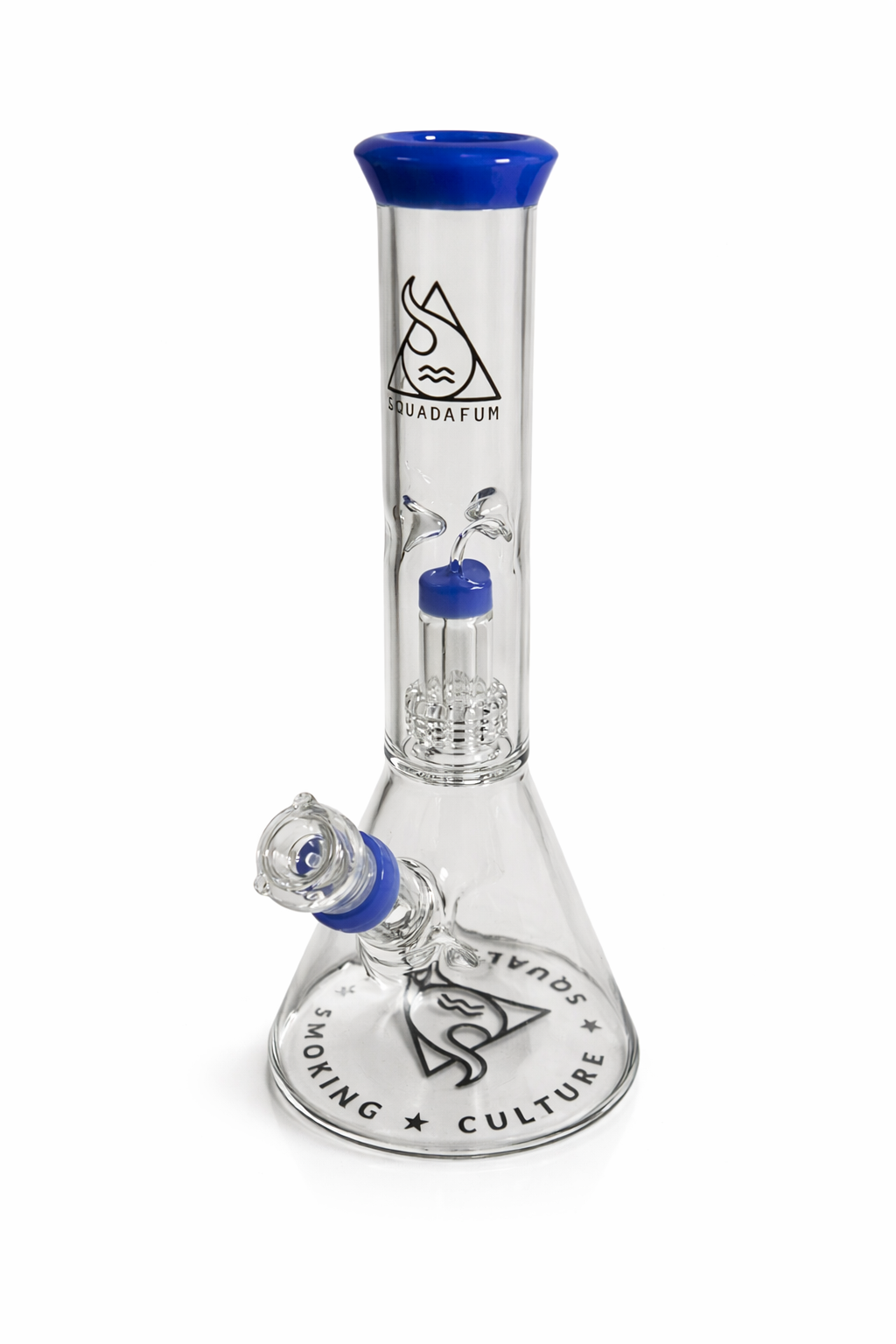Bong de Vidro Squadafum Glass Ice Pecolator Azul 30 CM