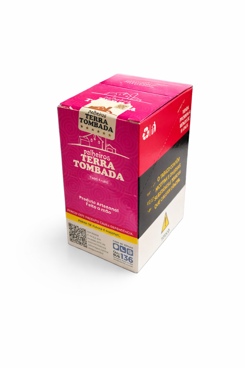 Caixa De Palheiro Terra Tombada Tutti Frutti C/10