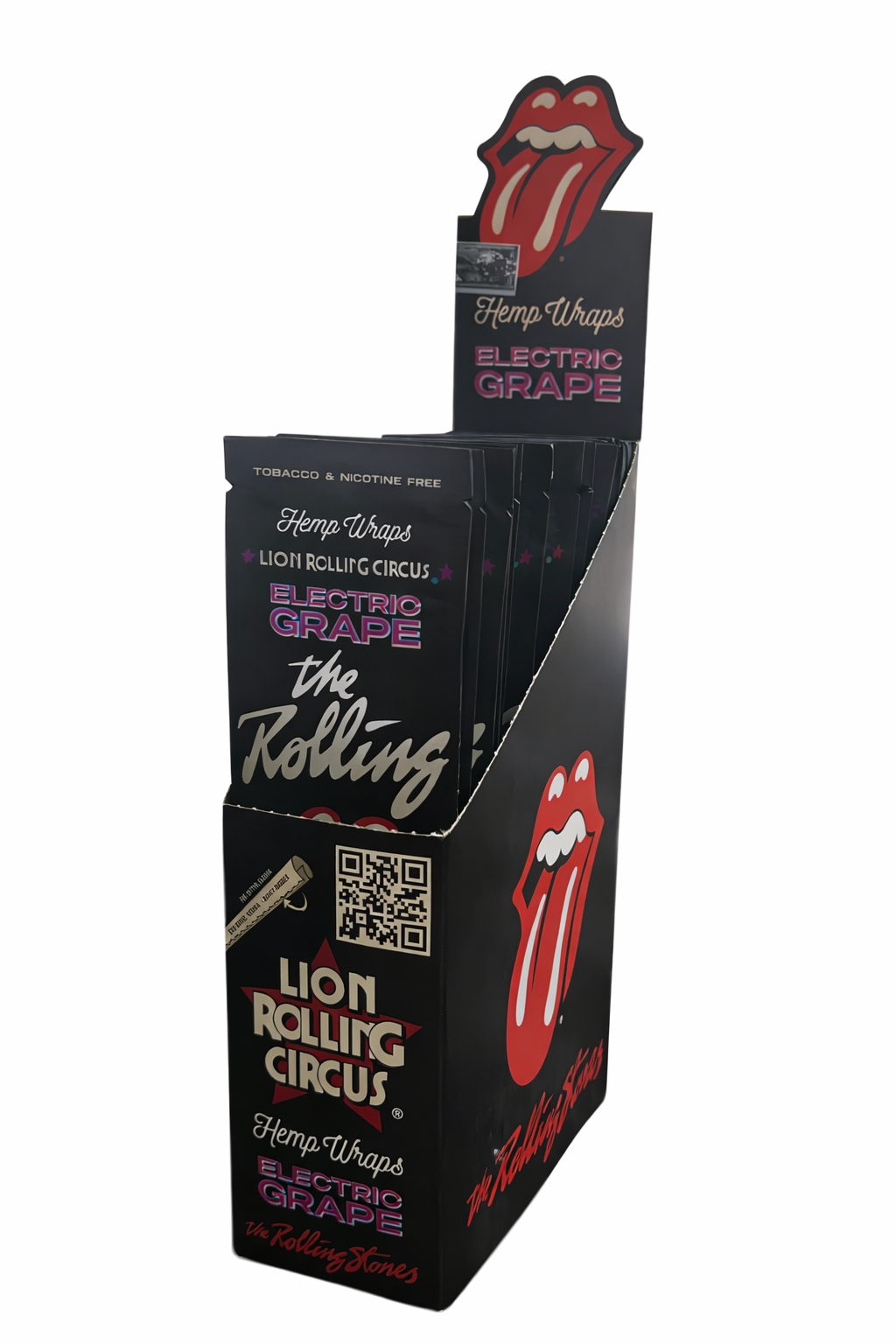 Caixa de Blunt Terpenada Lion Rolling Stones Eletric Grape C/25