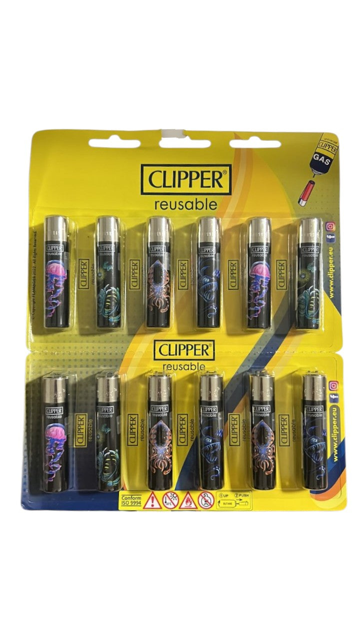 Cartela de Isqueiro Clipper Under The Sea C/12