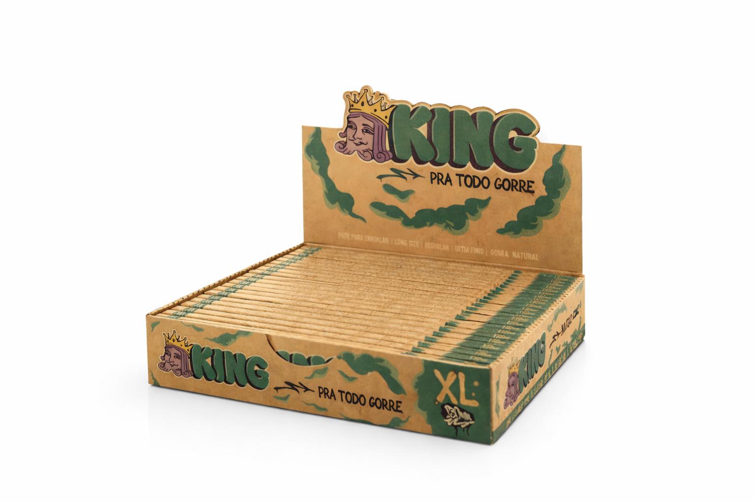 Caixa de Seda King Paper Brown Longa K.S C/25