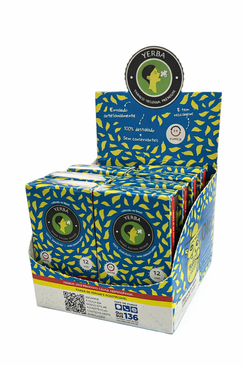 Caixa de Tabaco Bolado Yerba C/10