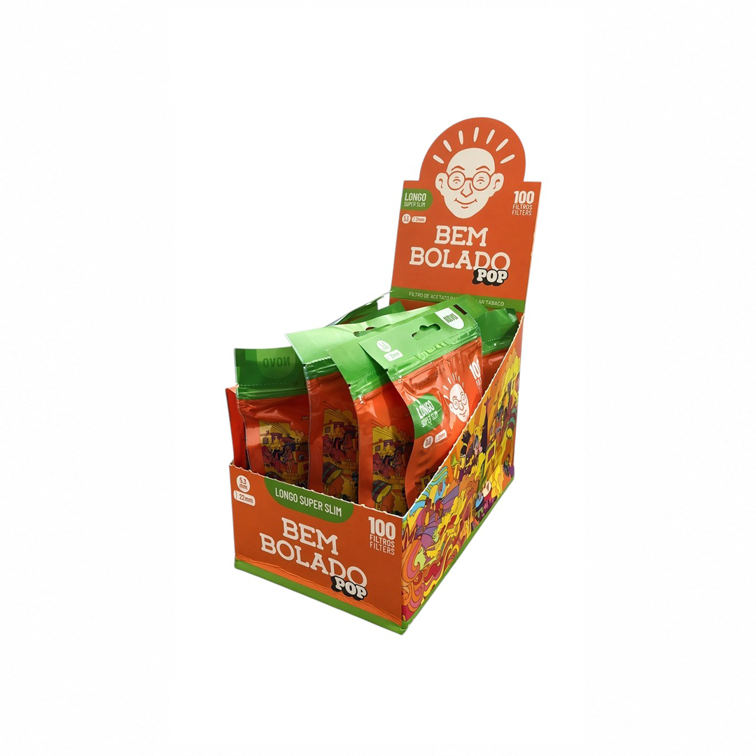 Caixa de Filtro Bem Bolado Pop Longo Super Slim C/10