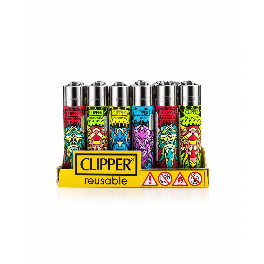Caixa de Isqueiro Clipper Elephants 1 C/24