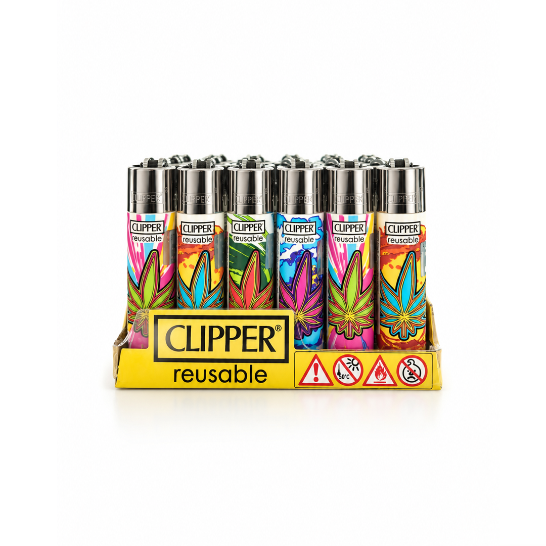 Caixa de Isqueiro Clipper Leafs Explosion C/24