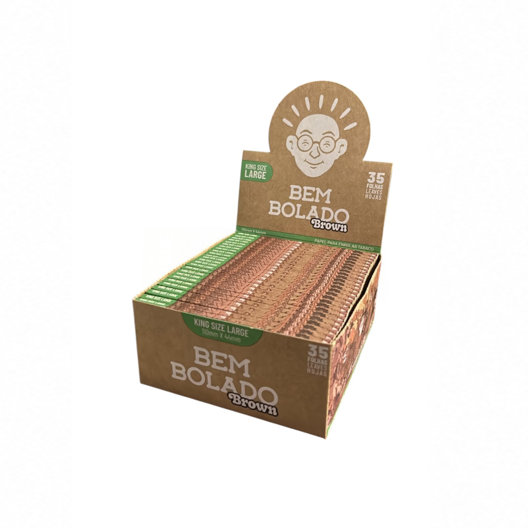 Caixa de Seda Bem Bolado Pop Brown Large C/50