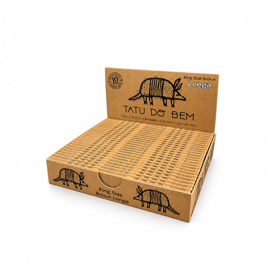 Caixa de Seda Tatu do Bem Brown Longa C/25