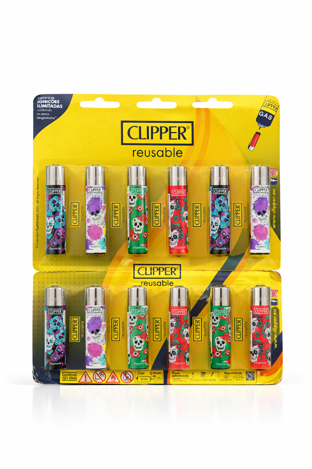 Cartela de Isqueiro Clipper Roman C/12