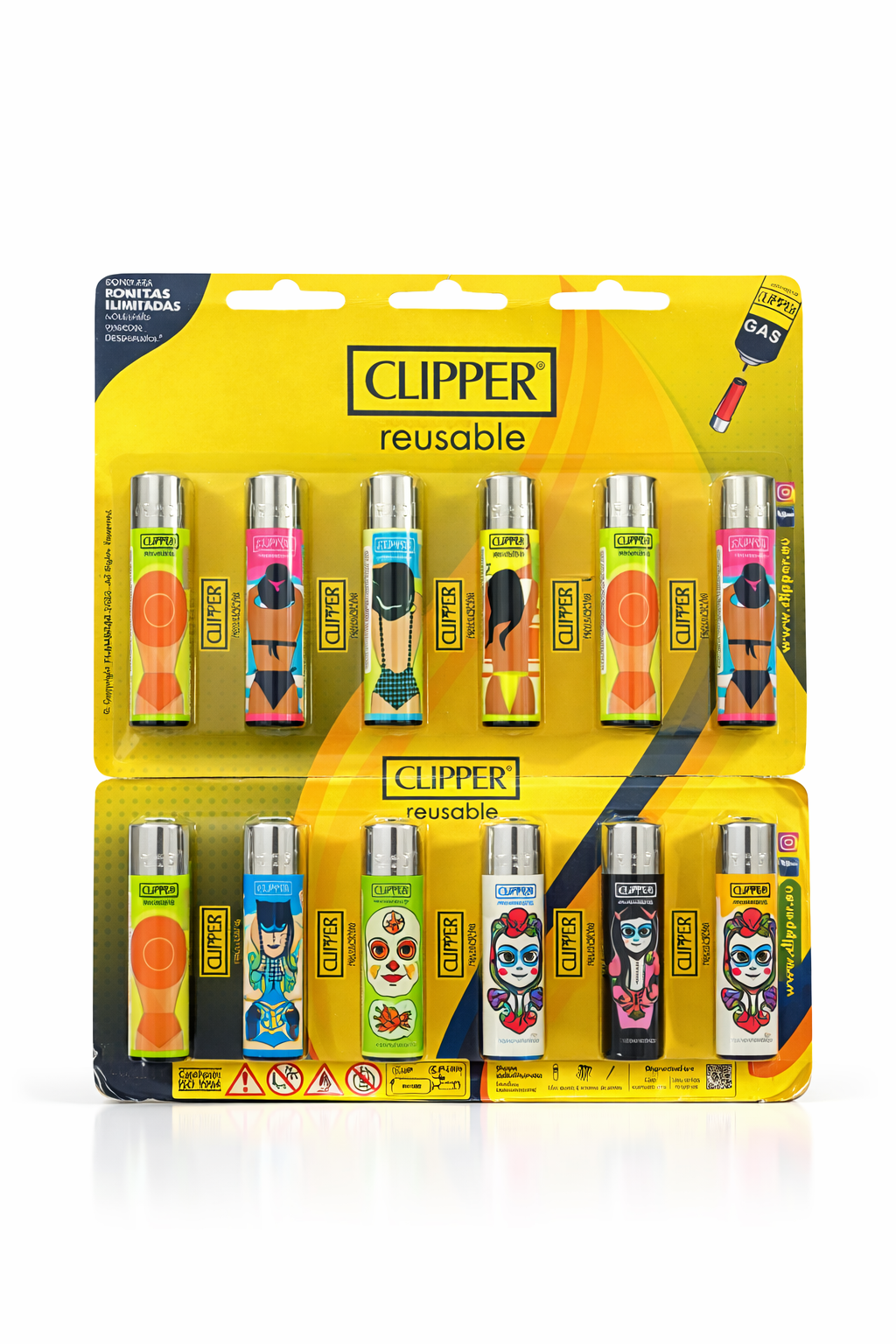 Cartela de Isqueiro Clipper Vintage Summer C/12