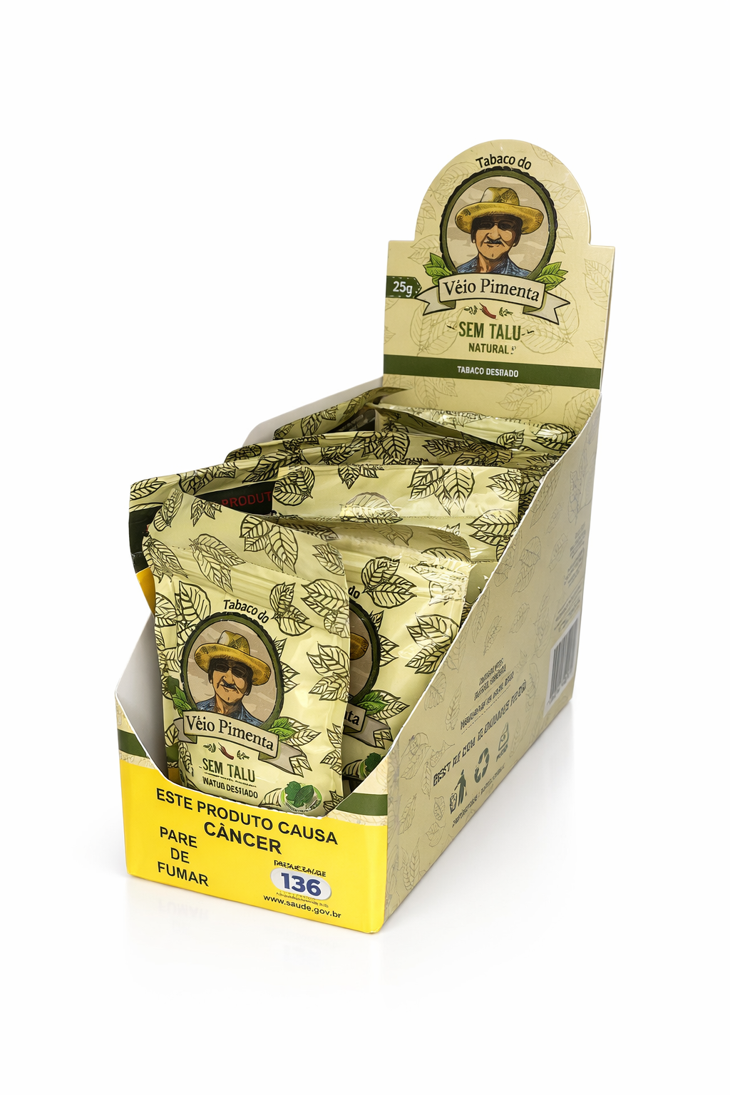 Caixa de Tabaco Véio Pimenta 25G C/10