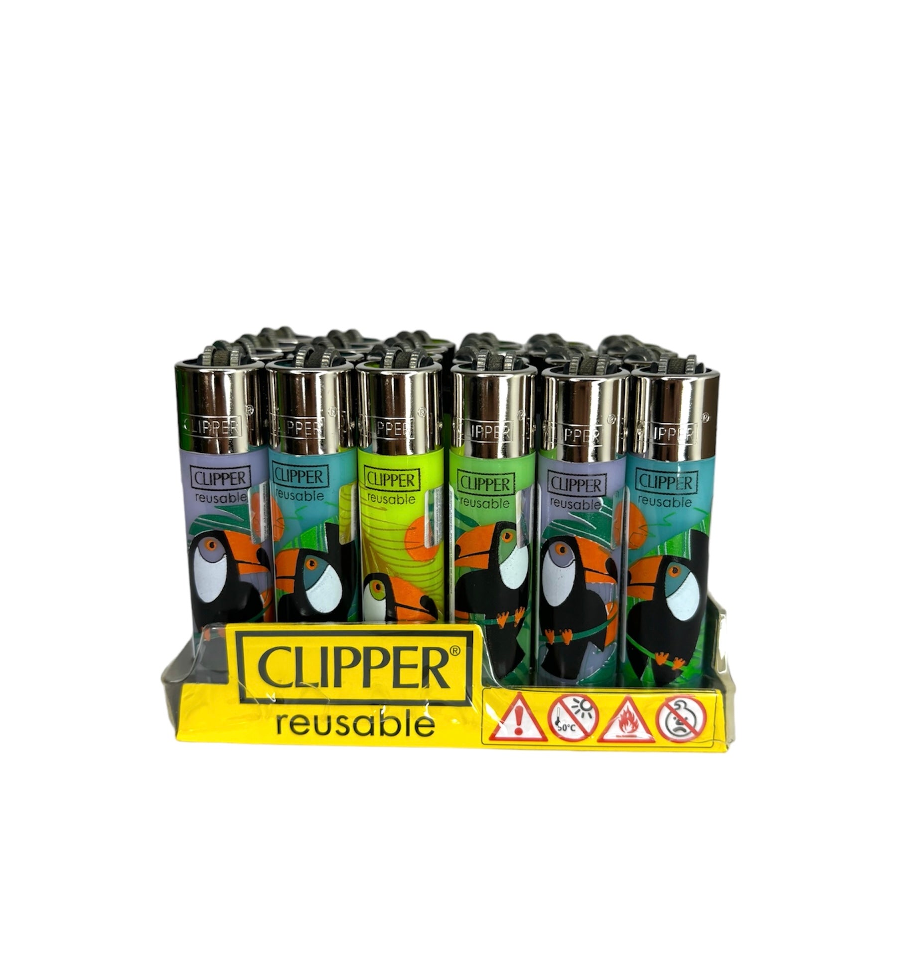 Caixa de Isqueiro Clipper Tucan Life C/24