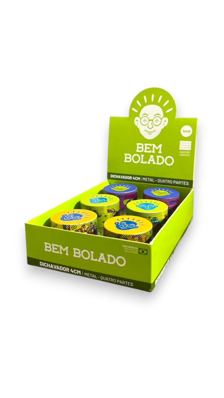 Display Dichavador Bem Bolado Quatro Partes 4CM C/6