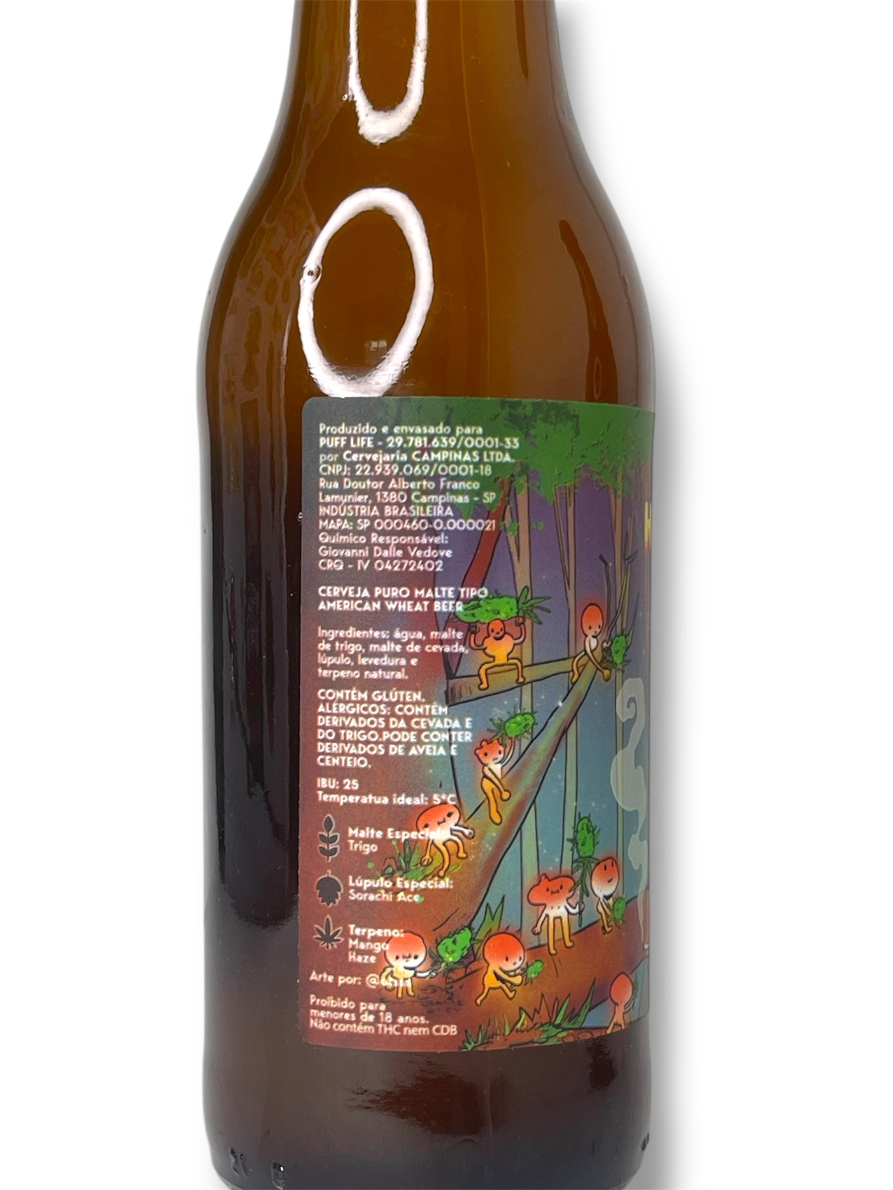 Caixa de Cerveja Puff Haze Mango 355ML c/ 15