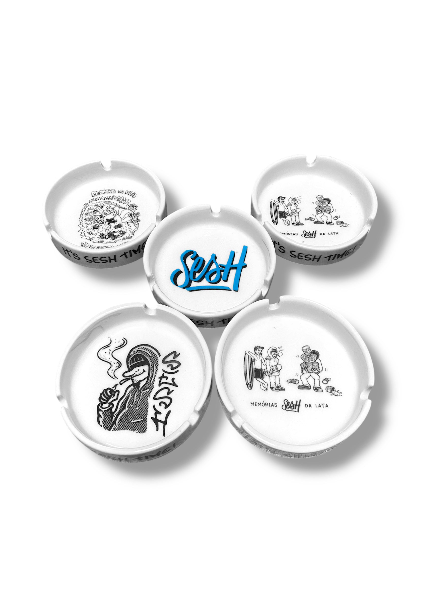 Cinzeiro de Porcelana Sesh c/ 5