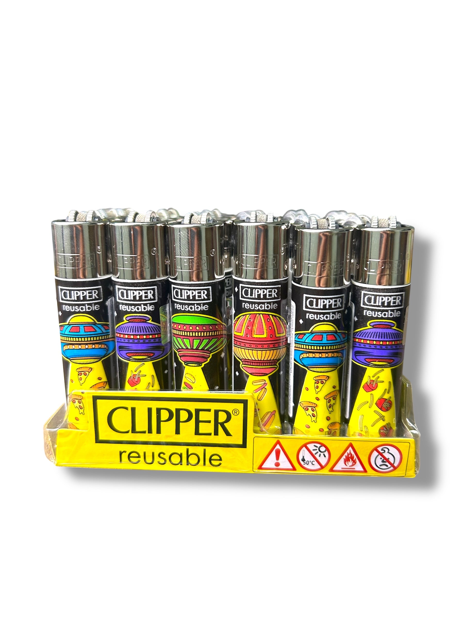 Caixa de Isqueiro Clipper Hungry Ufo C/24