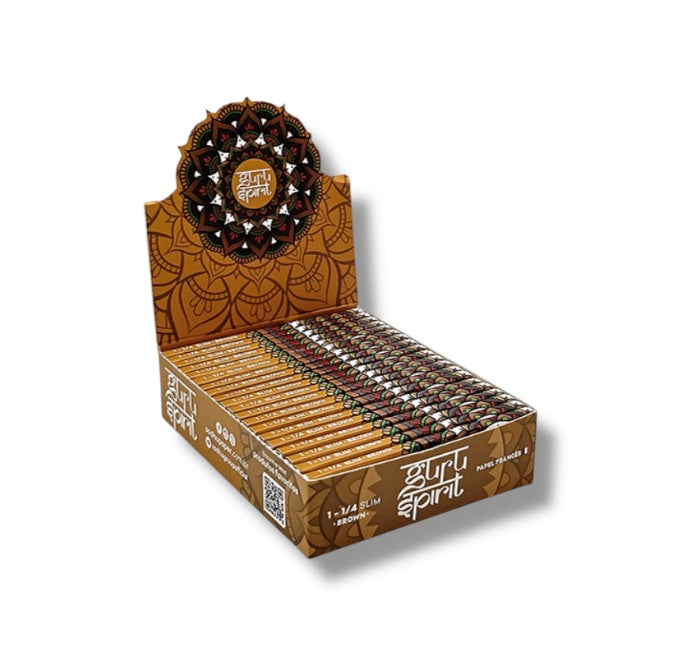 Caixa de Seda Guru Spirit 1/4 Slim Brown M.S