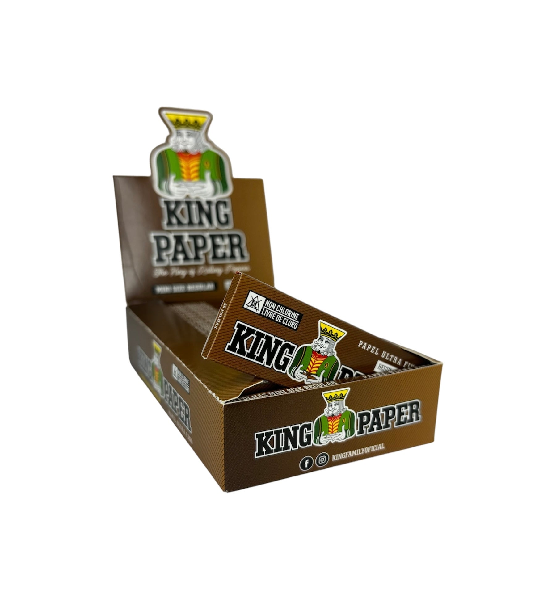 Caixa de Seda King Paper Brown Mini 1/4 M.S