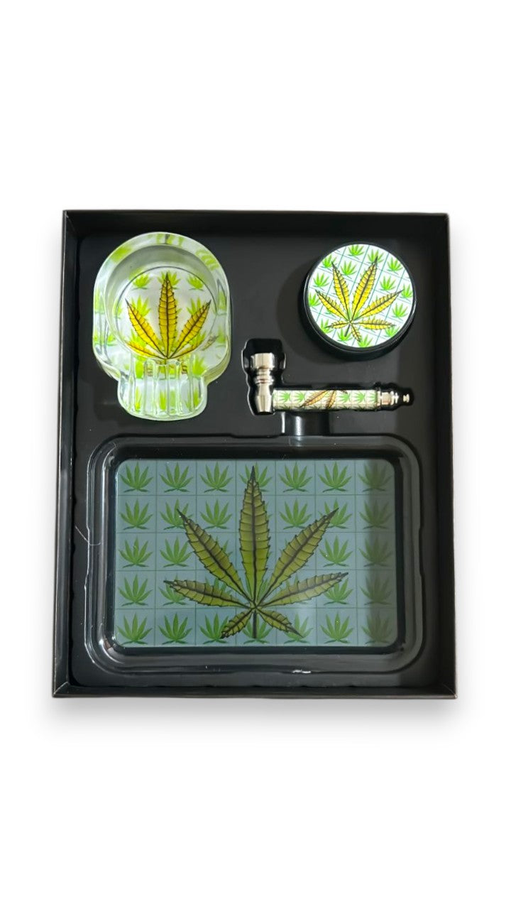 Kit Pipe de Metal +Cinzeiro+Dichava+ Bandeja