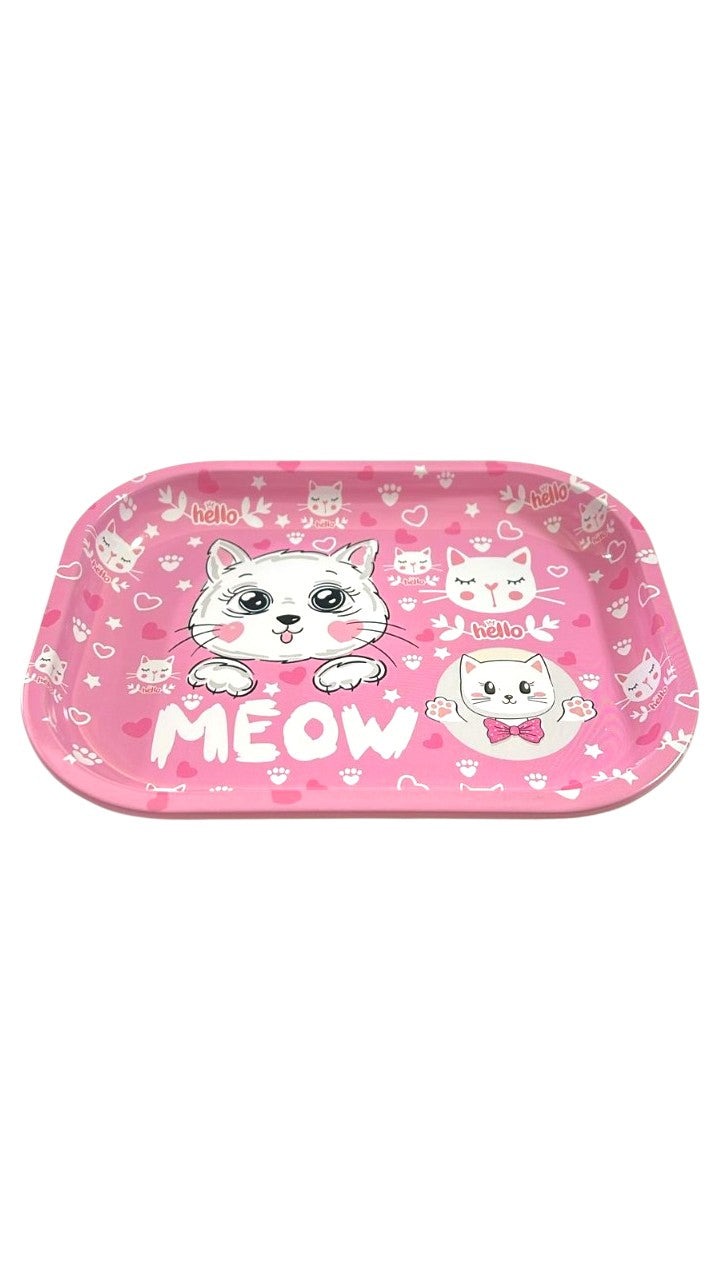 Kit Bandeja de Metal Gatinhos C/ Acessórios