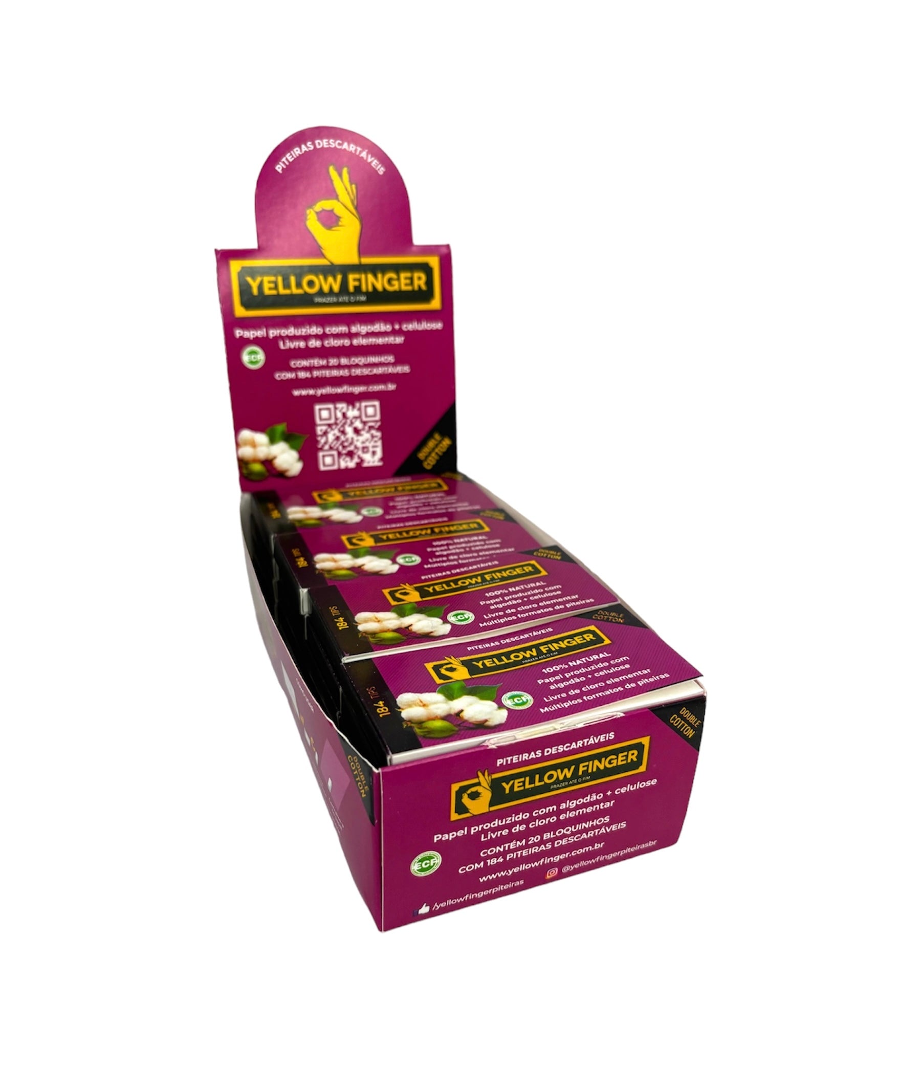 Piteira Yellow Finger Branca CBD