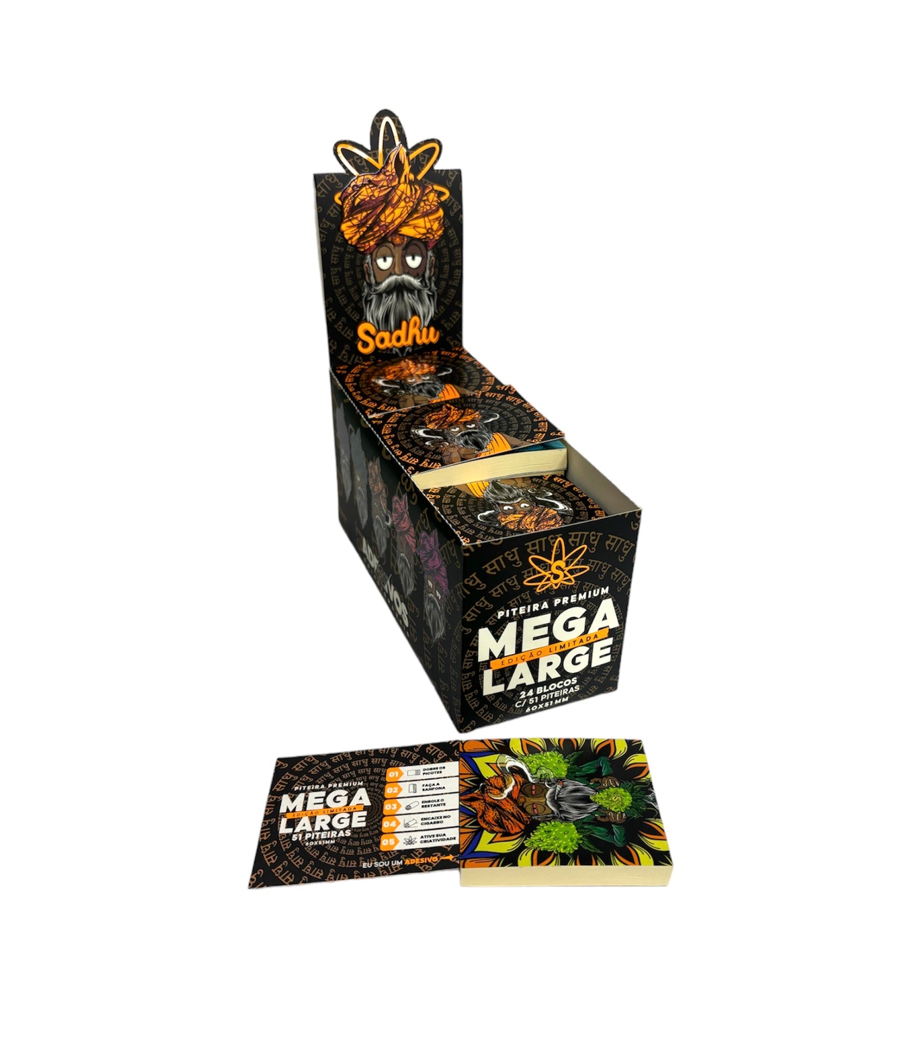 Caixa de Piteira Sadhu Mega Large (Valor Normal)