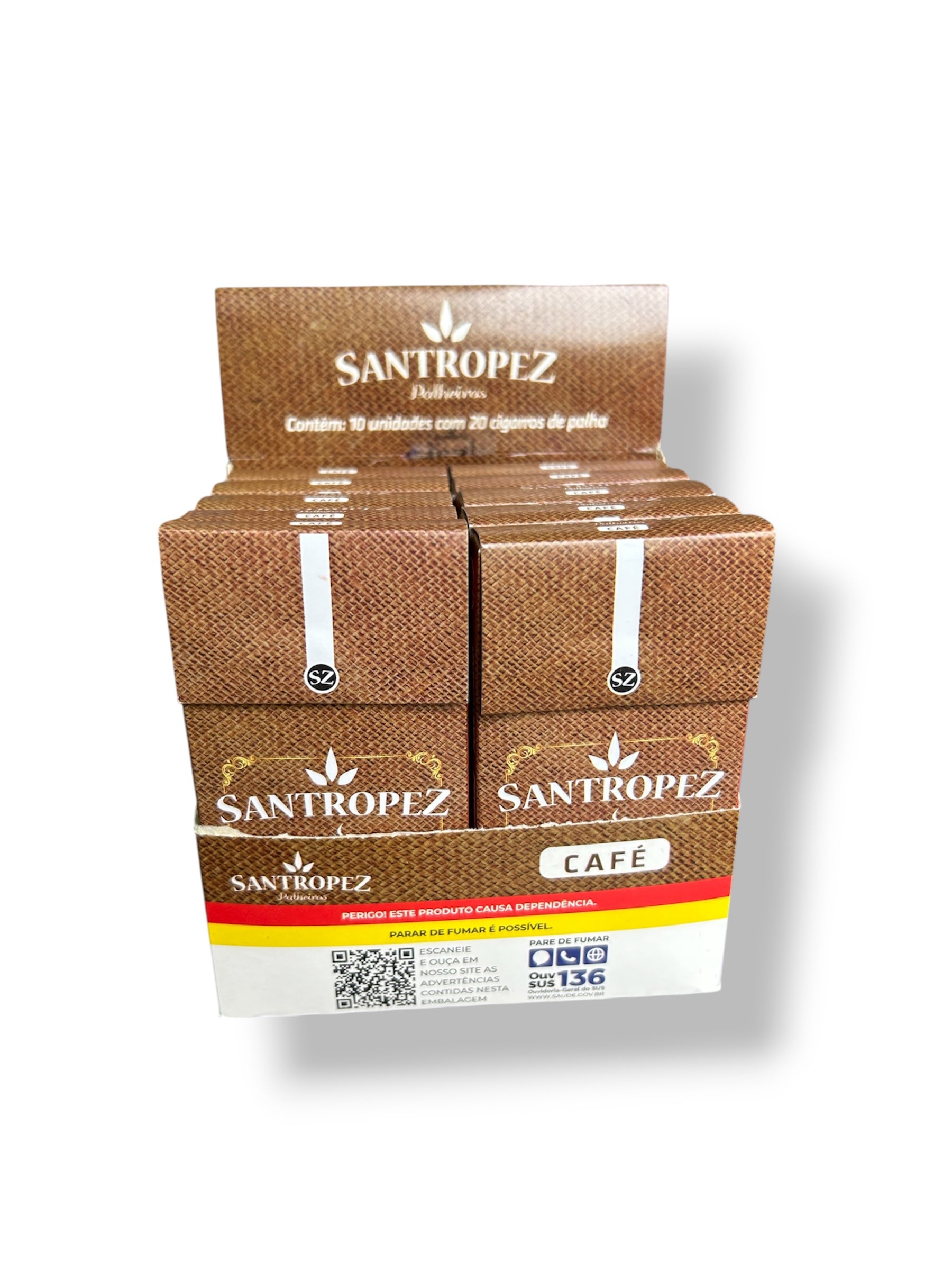 Caixa de Palheiros Santropez Café C/10