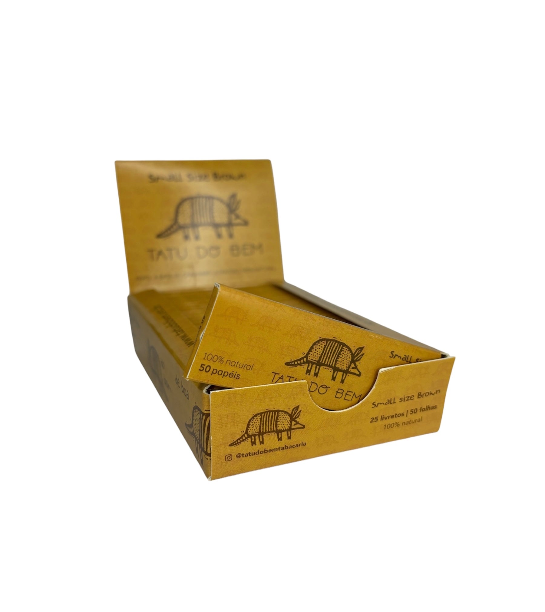 Caixa de Seda Tatu Do Bem Brown Mini 1/4 M.S