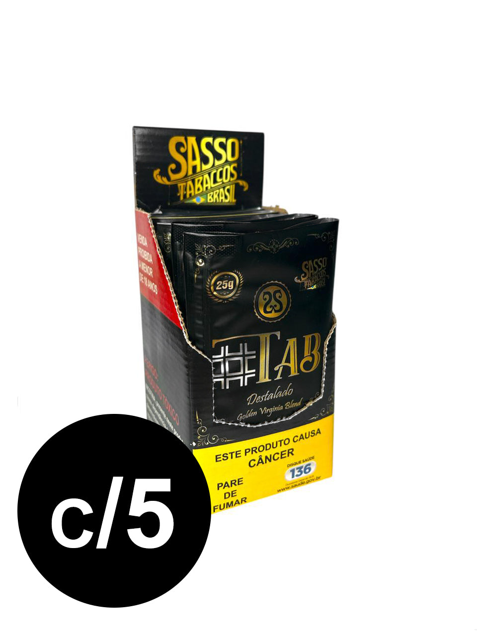 Caixa de Tabaco Sasso TAB c/5
