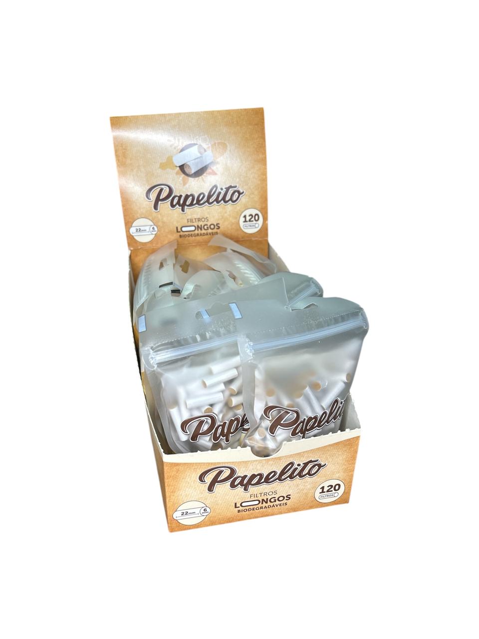Caixa de Filtro Papelito Biodegradável Longo C/10