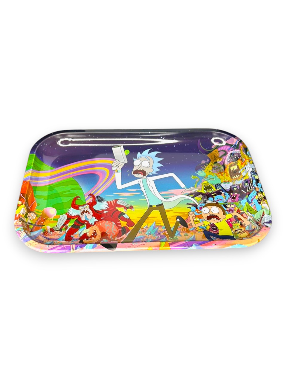 Bandeja de Metal Rick Universo Média