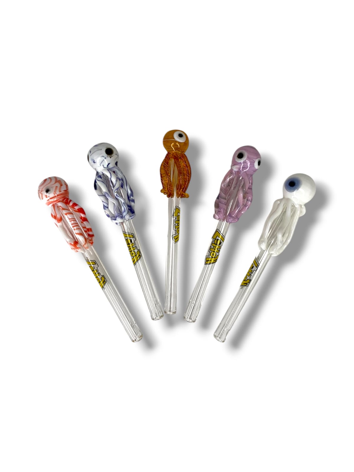 Piteira de vidro Polvo Lemon