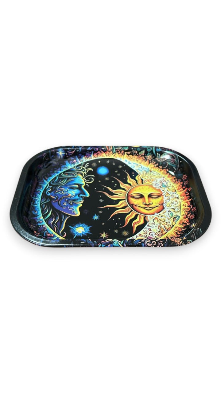 Bandeja de Metal Lua e Sol Pequena