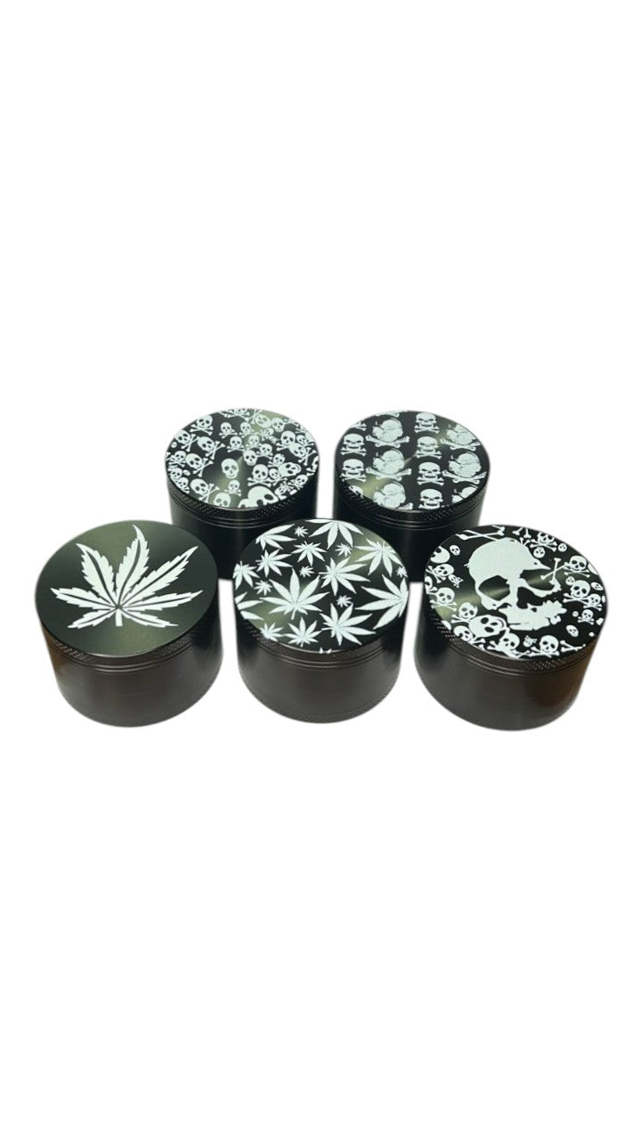 Dichavador Caveira Weed 60MM