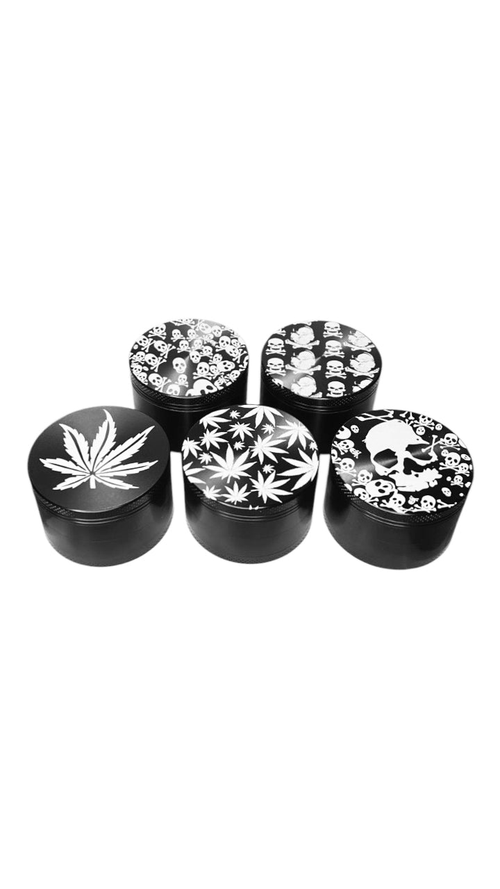 Dichavador Caveira Weed 60MM