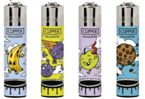 Caixa de Isqueiro Clipper Trampolining C/24