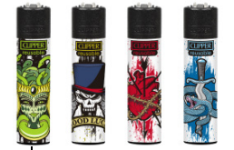 Caixa de Isqueiro Clipper Tatto Style C/24