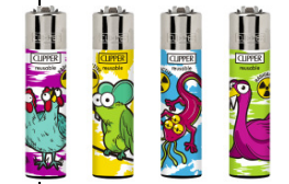 Caixa de Isqueiro Clipper Mutant Animals C/24