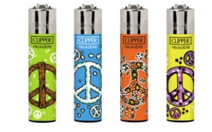 Caixa de Isqueiro Clipper Peace Anywhere C/24