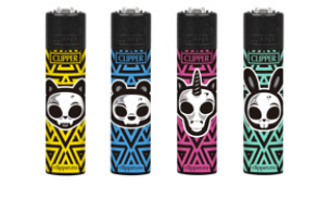 Caixa de Isqueiro Clipper Skulls 17 C/24