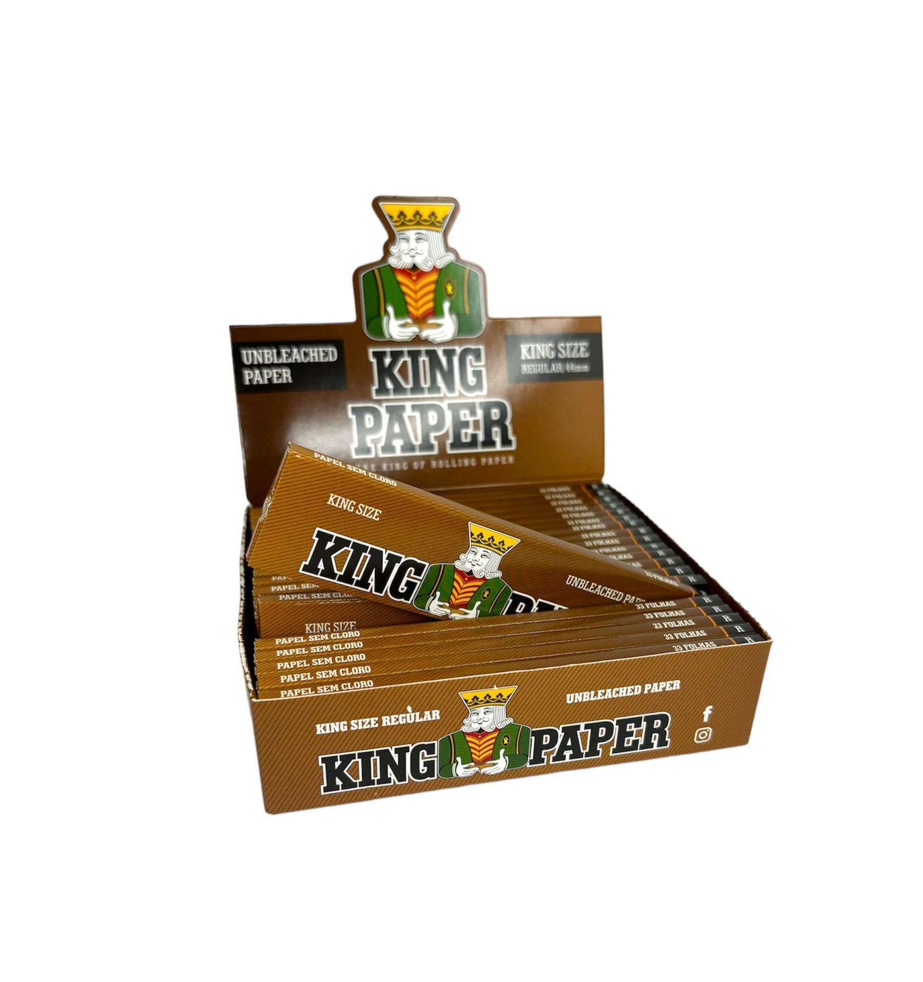 Caixa de Seda King Paper Brown K.S