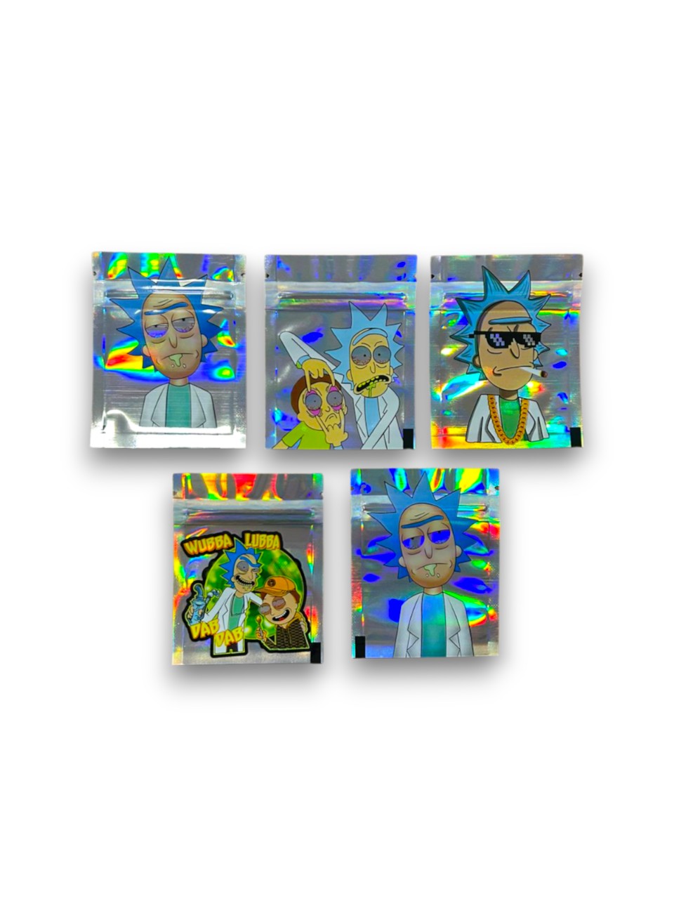 Ziplock Médio Rick Morty Furtacor C/5