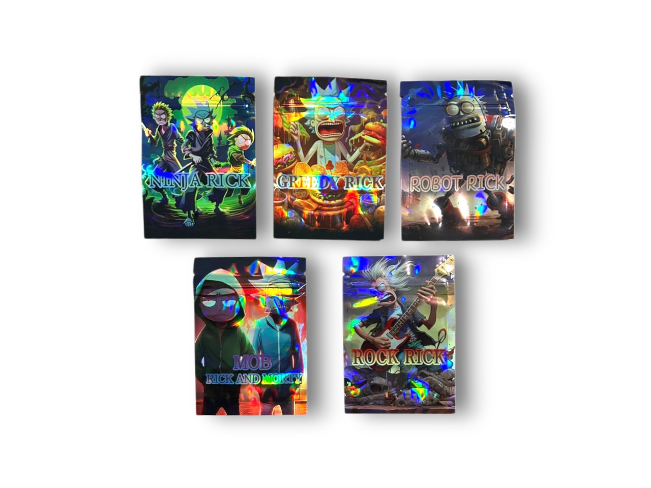 Ziplock Médio Rick Morty Estilos C/5