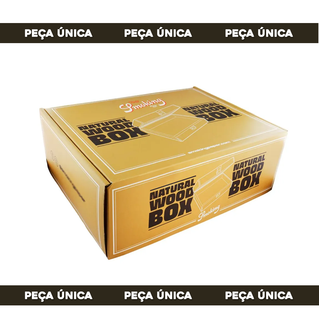 Caixa Artesanal de Madeira Maciça Smoking