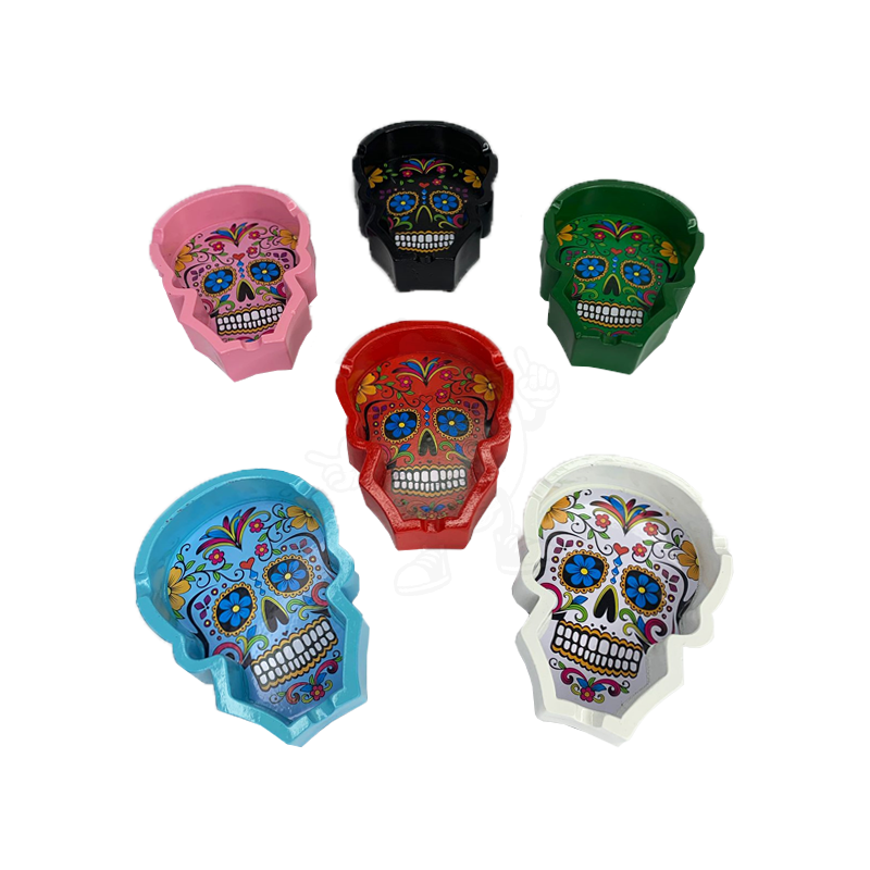 Cinzeiro Cerâmica Caveira Mexicana