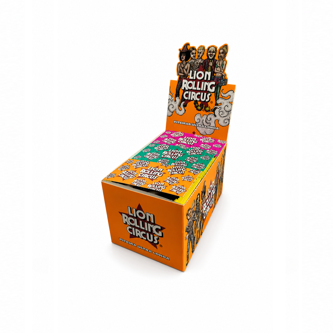 Caixa de Piteira Lion Rolling Circus Ultralonga C/21