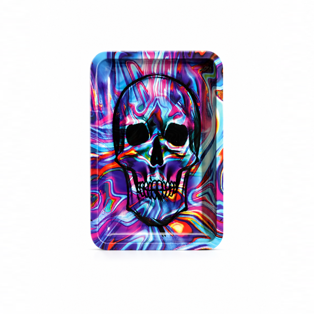 Bandeja de Metal Caveira Rainbow