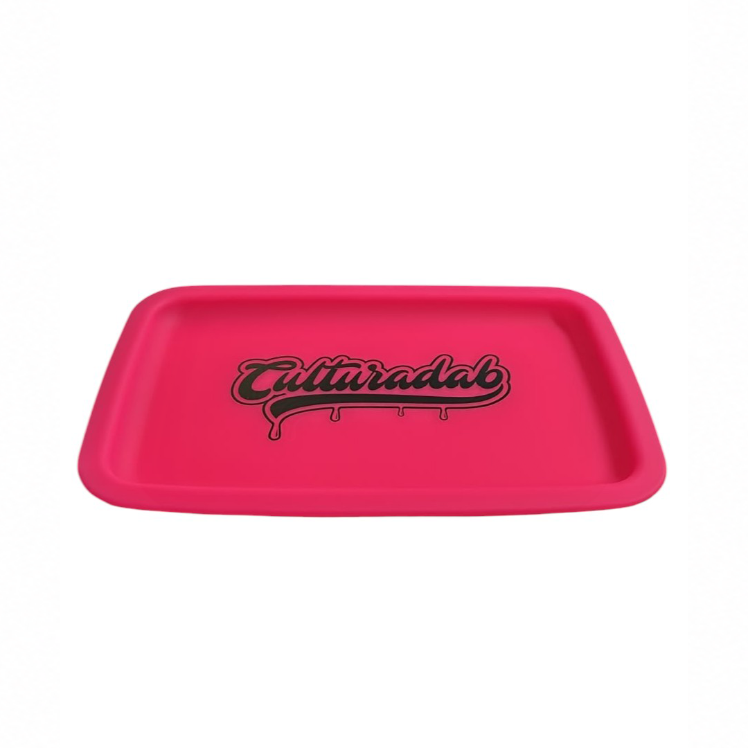 Bandeja de Silicone Cultura Dab Grande Rosa