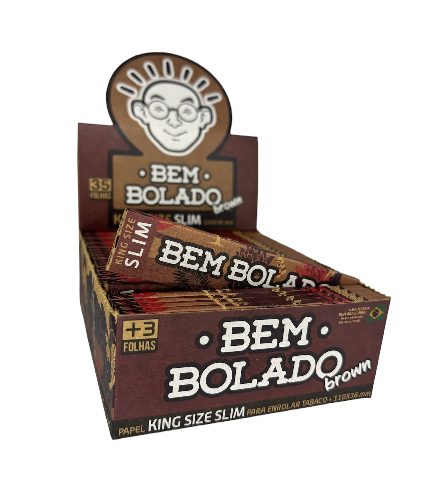 Caixa de Seda Bem Bolado Brown Slim K.S